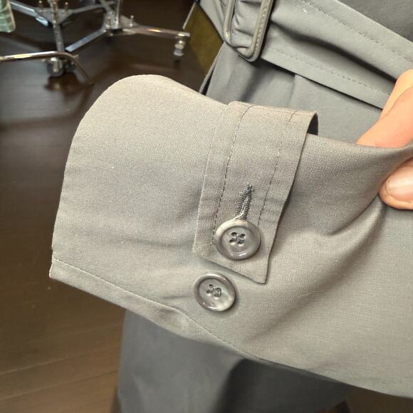 Vintage London Fog Towne Trench Coat Double Breasted Men’s Size 42 Reg Gray - Picture 8 of 16